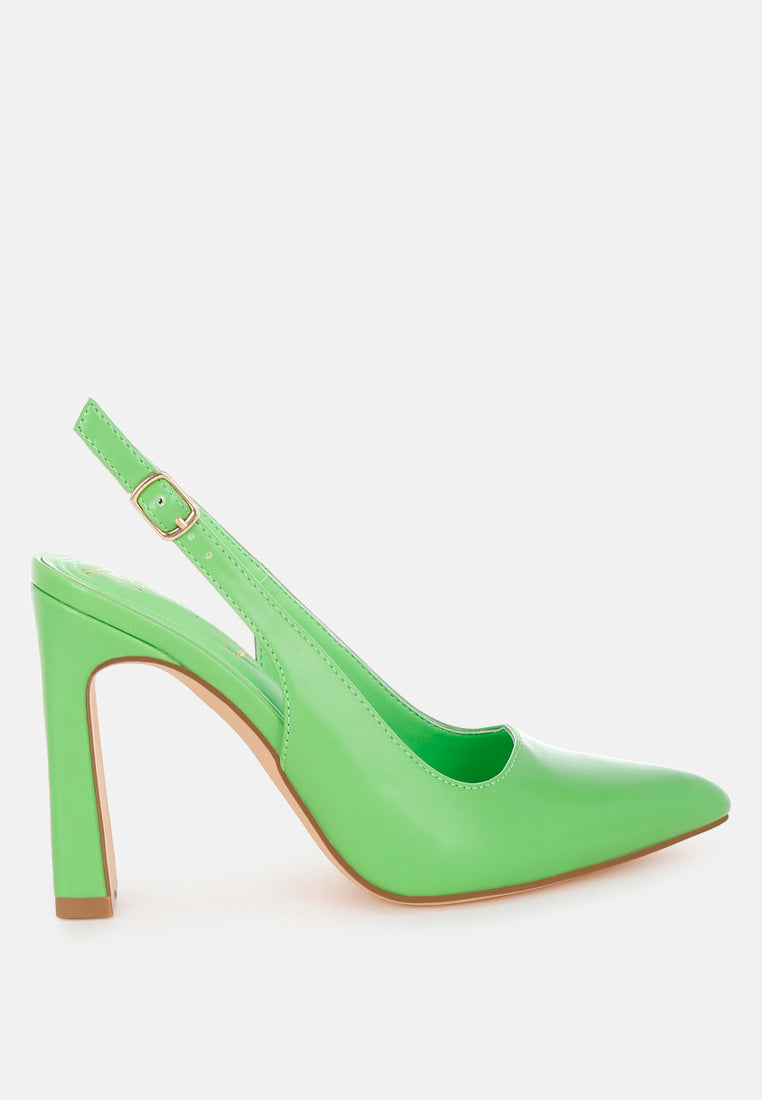 Sarka Pointy Toe Slingback Pumps-5