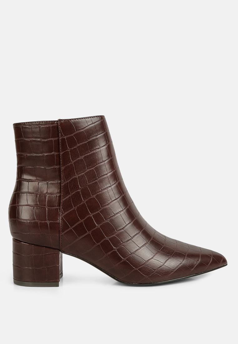 Thalia Pointed Toe Ankle Boots-5