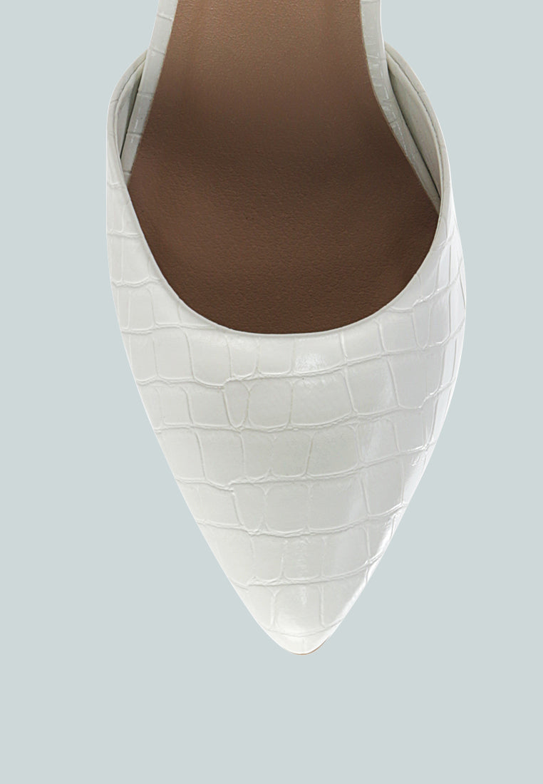 Nymph Faux Leather Low Block Heel Sandals-4