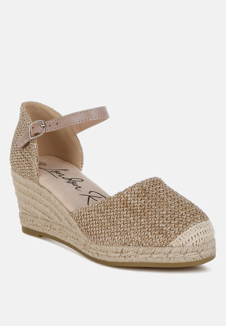 Kalista Raffia Woven Wedge Sandals-1