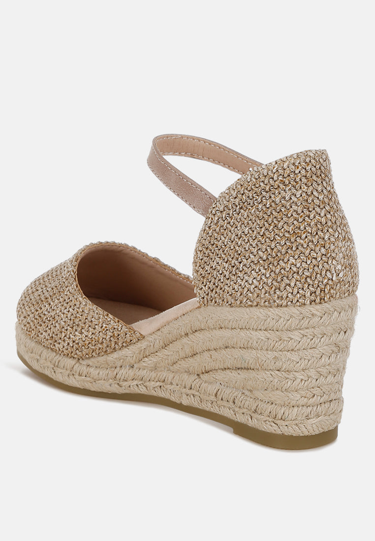 Kalista Raffia Woven Wedge Sandals-2