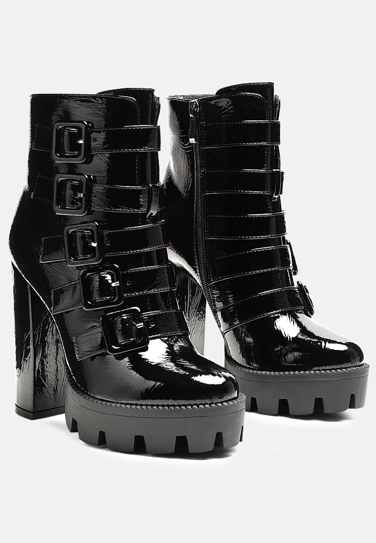 Ouzaki High Block Heeled Boots-1
