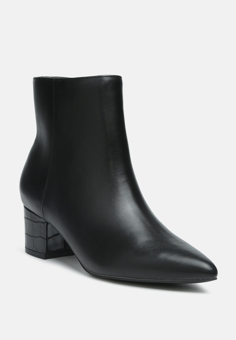 Thalia Pointed Toe Ankle Boots-1