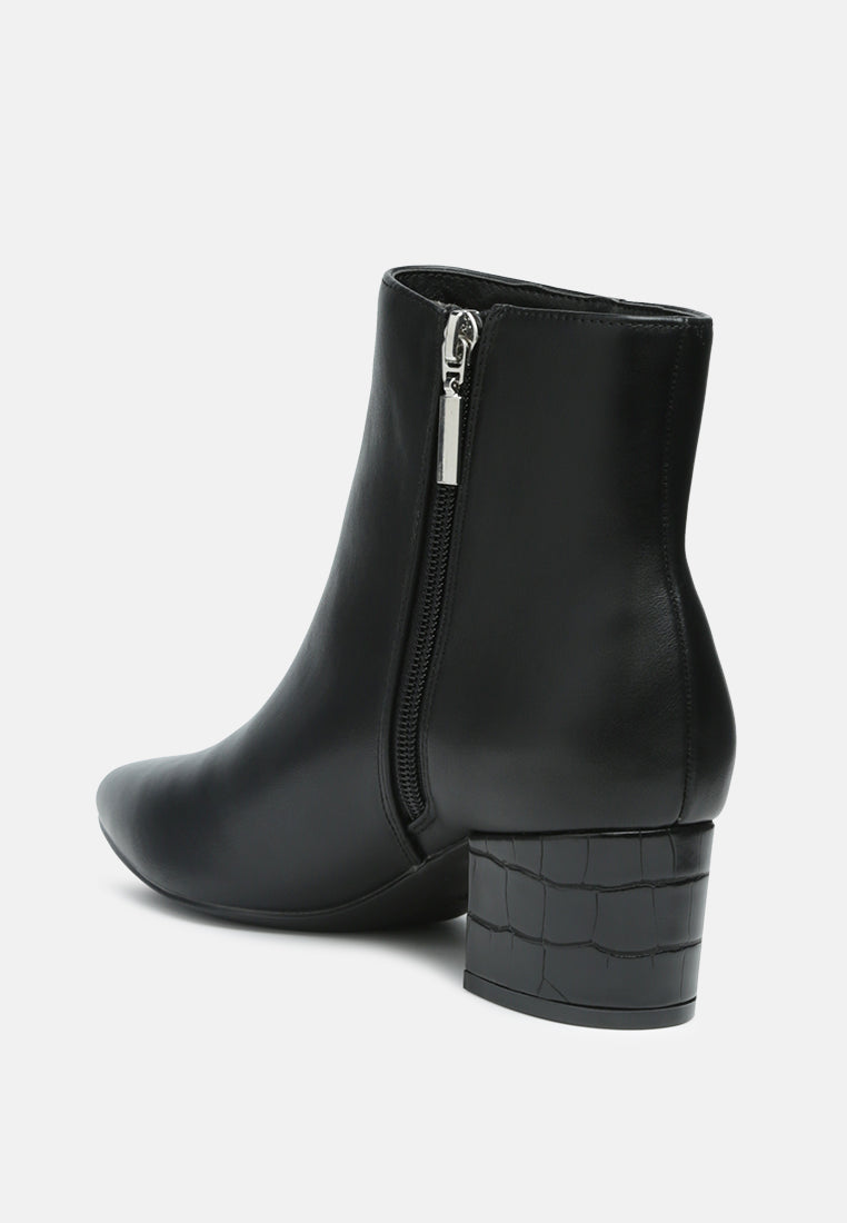 Thalia Pointed Toe Ankle Boots-2