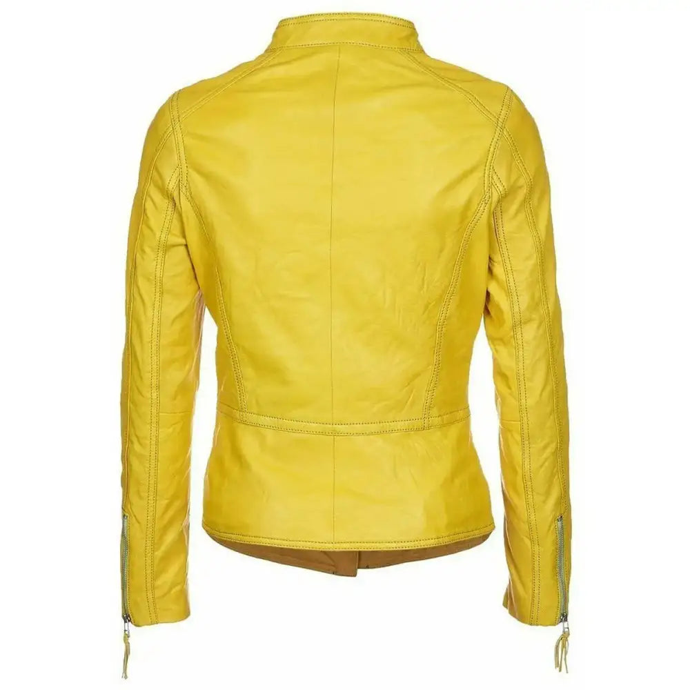 Women's Genuine Lambskin Leather Jacket-1